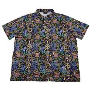 Sunday Swagger The Gambler Performance Golf Polo Shirt Casino AOP Men's 4XL